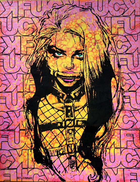 Grrrrl 绘画, 35.4x27.6 in