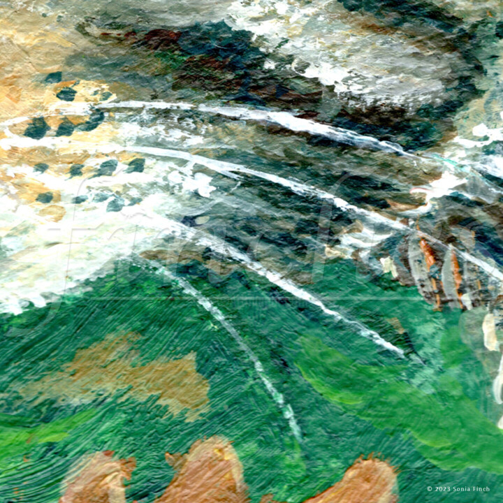 Superfície ou textura da obra de arte