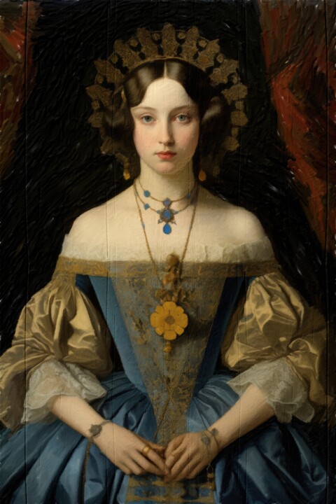 Digital Arts titled "The Princesse de Br…" by Gerry Martinez, Original Artwork, Digital Painting