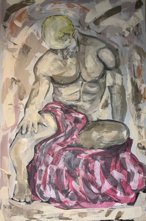 La déception d’Adrien 绘画, 45.3x29.5 in