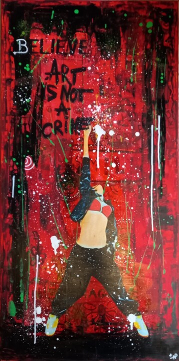 Art is not a crime 绘画, 39.4x19.7 in