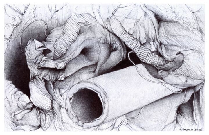 Black to White #3 图画, 12.8x19.8 in