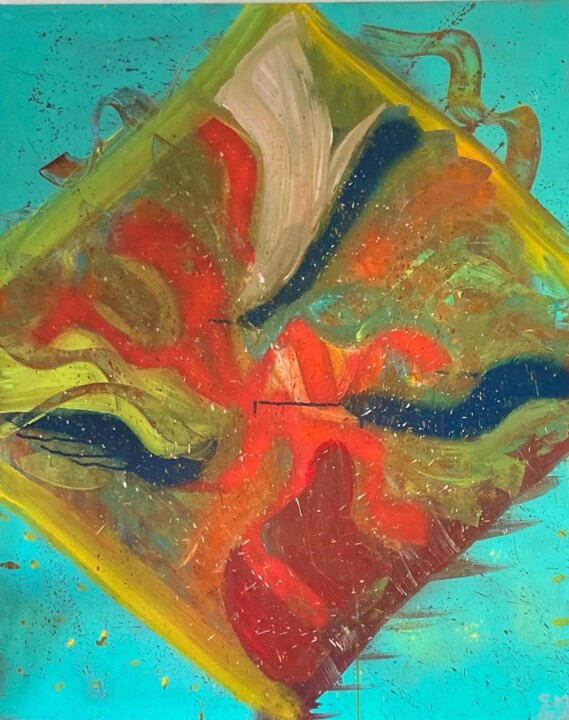 Peinture intitulée "Flow I" par Sandy Madar, Œuvre d'art originale, Acrylique