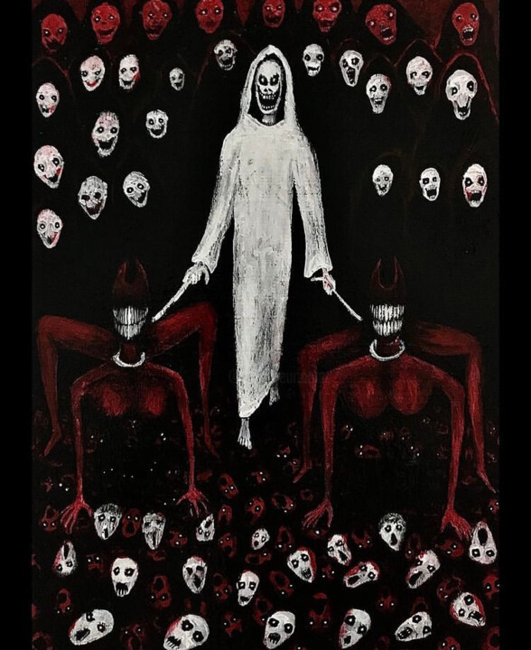 绘画 标题为“From hell” 由Vaxo Lang, 原创艺术品, 丙烯