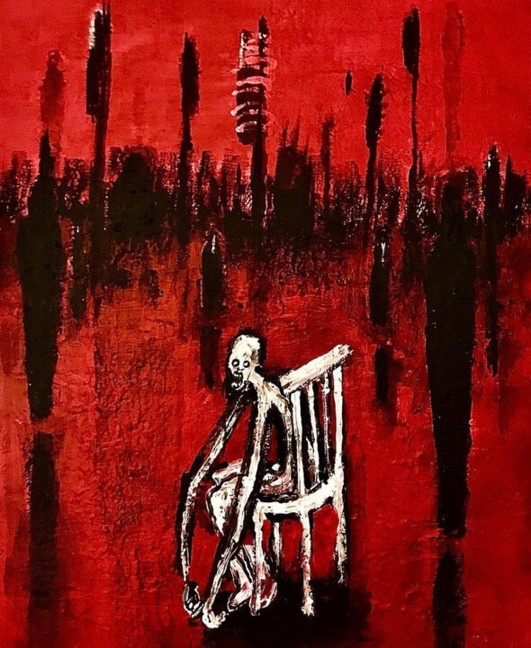 Tired 绘画, 11.8x7.9 in