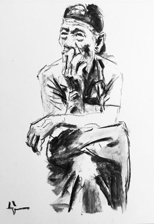 La Pause 图画, 16.5x11.4 in