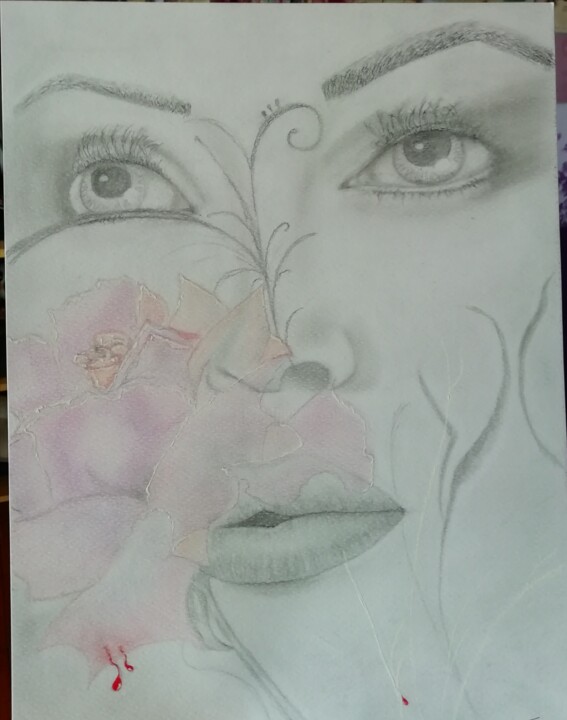 kiss of a rose 图画, 32.7x25.7 in