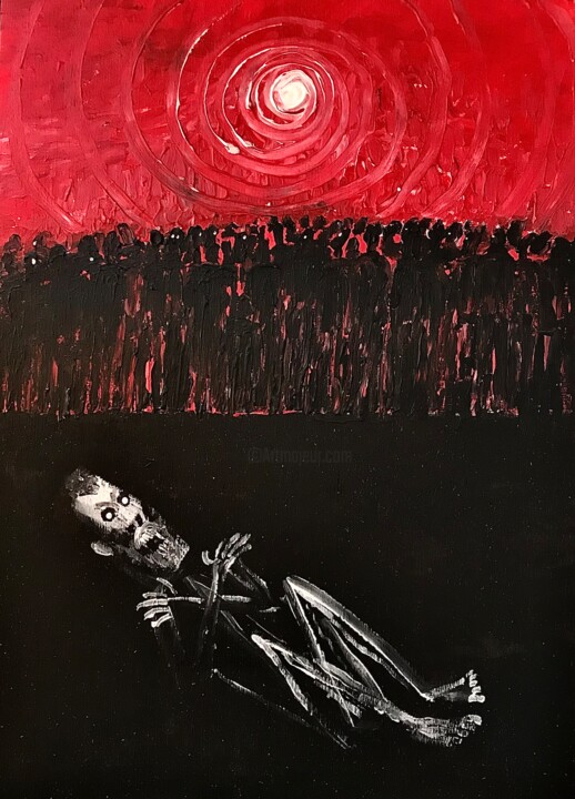 Painting titled "Van gogh" by Vaxo Lang, Original Artwork, Acrylic