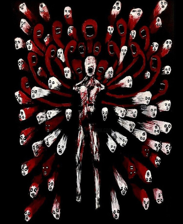 绘画 标题为“Rebirth” 由Vaxo Lang, 原创艺术品, 丙烯