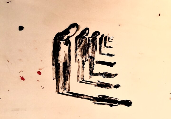 Painting titled "parallel" by Vaxo Lang, Original Artwork, Acrylic