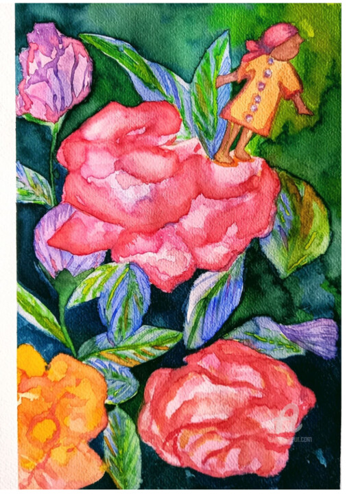 Timoun et les idées nouvelles 绘画, 11.7x8.3 in