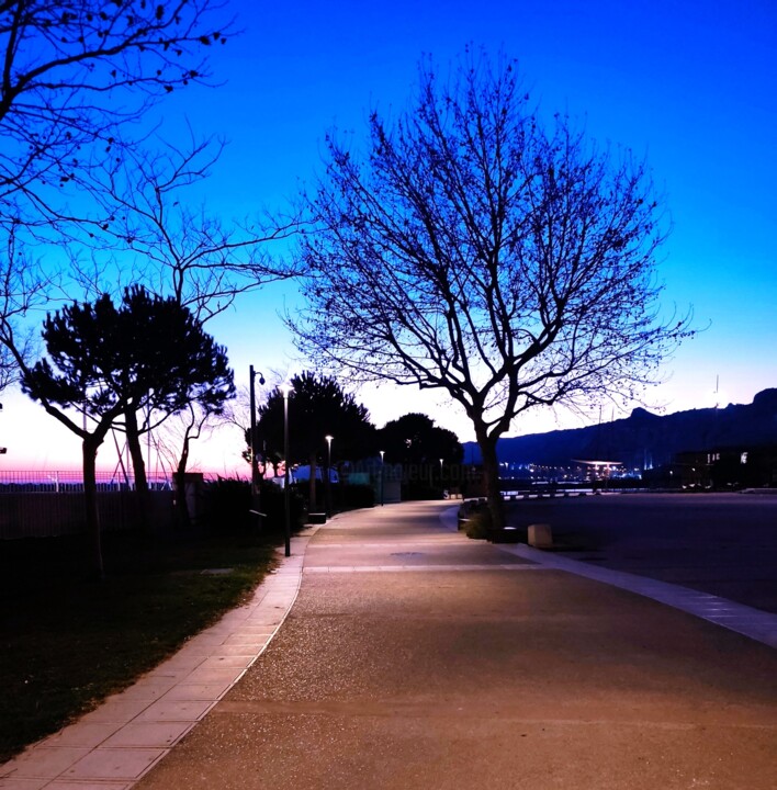 Photographie intitulée "L'Estaque d'un soir…" par Corinne Courlet, Œuvre d'art originale, Photographie numérique