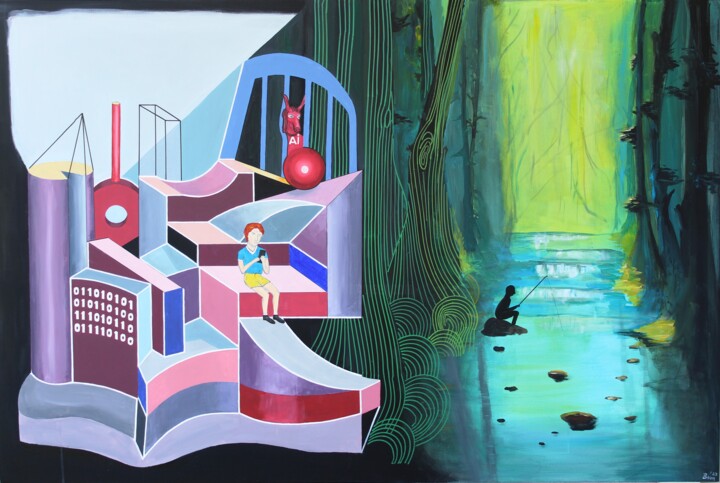绘画,  39.4x59.1 in 