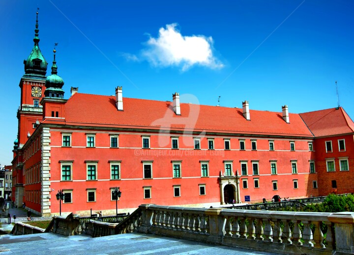 Europe - City Square and Red House in Warsaw II Photography