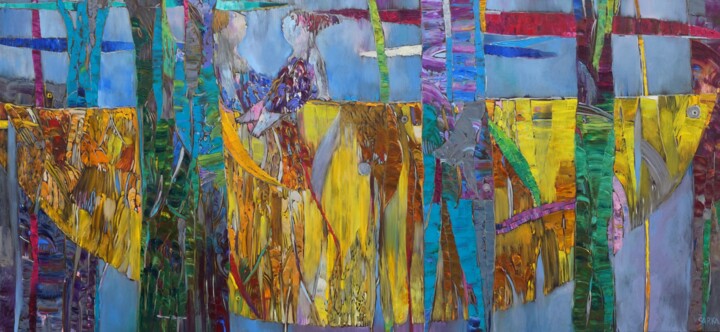 Summer night Ζωγραφική, 27,6x59,1 in
