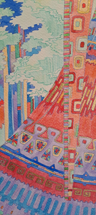 Steps of the making of the work