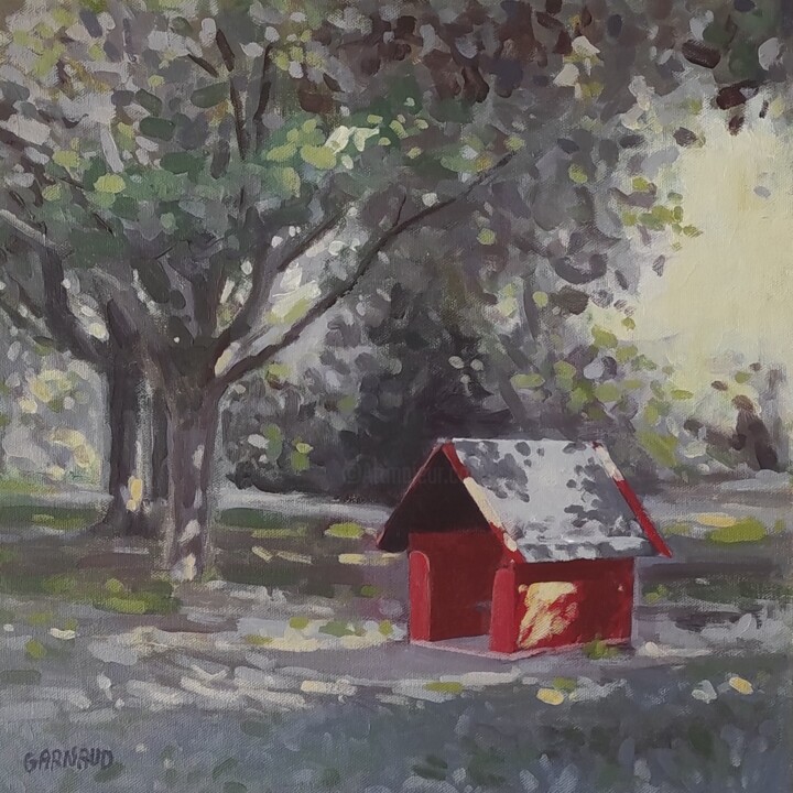 La p'tite cabane Painting, 15.8x15.8 in