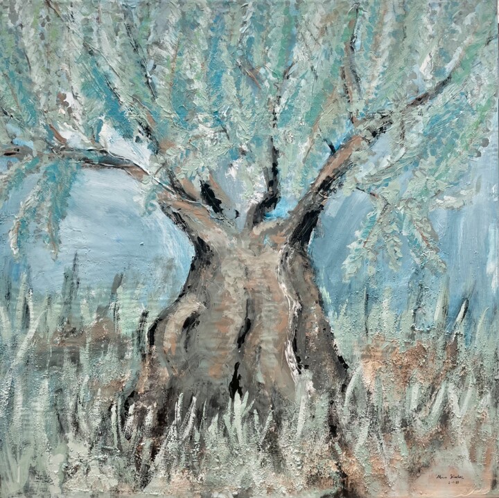 olivo Painting, 31.5x31.5 in