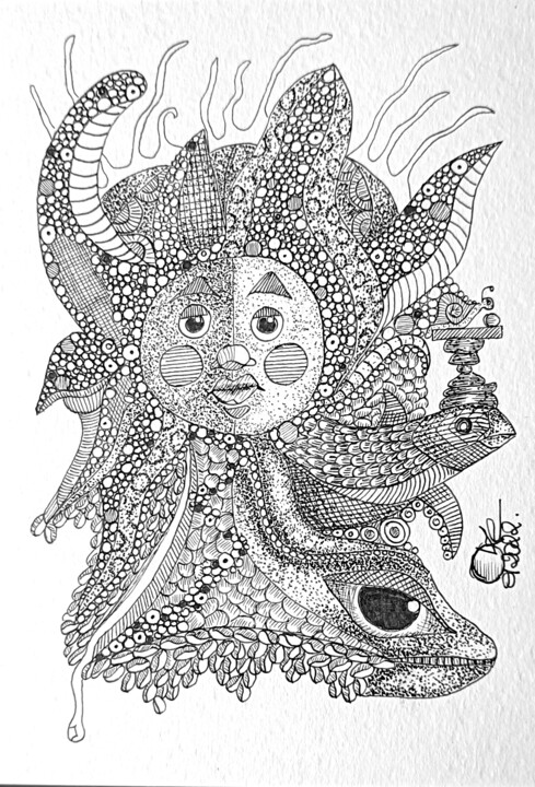 图画,  7.5x5.1 in 