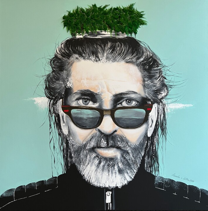 Hallo Mister Moosman 绘画, 55.1x55.1 in