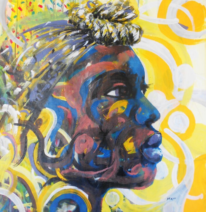 The Drummer 绘画, 33.5x27.6 in