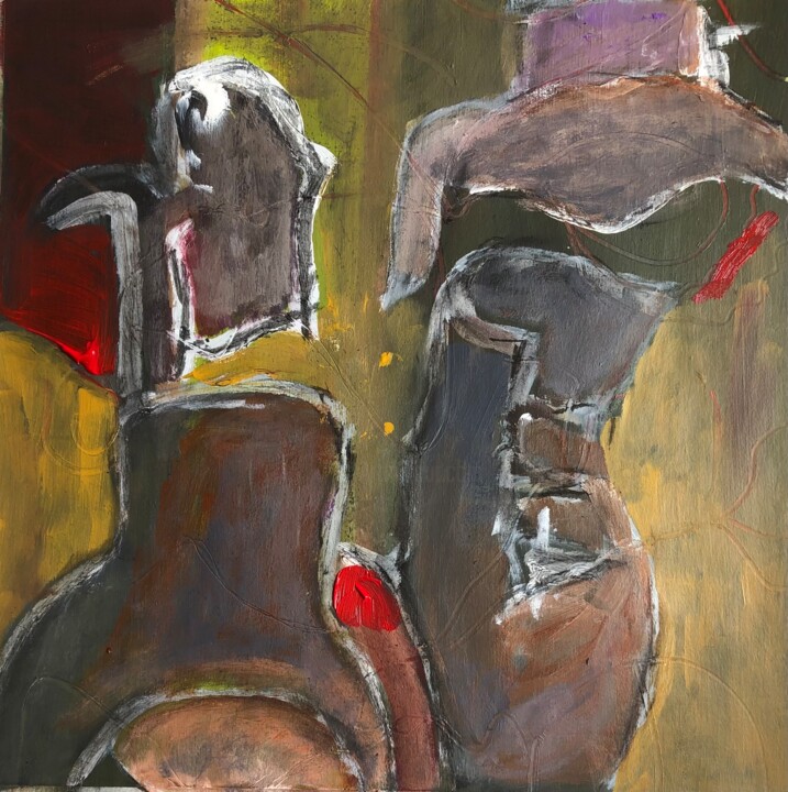 Sans titre 55 绘画, 19.7x19.7 in