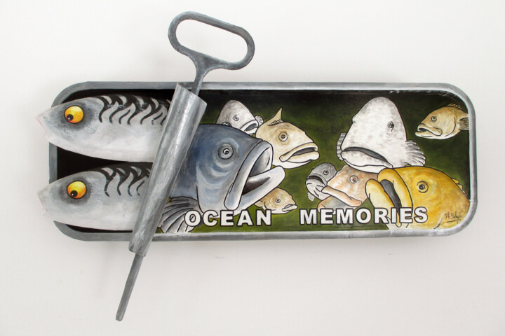 Conserve Ocean Memories Sculpture, 8,7x23,6 in