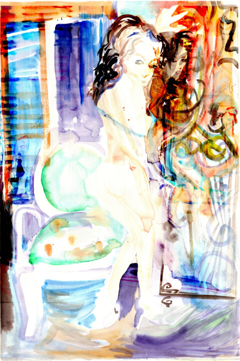 绘画,  22.5x15 in 