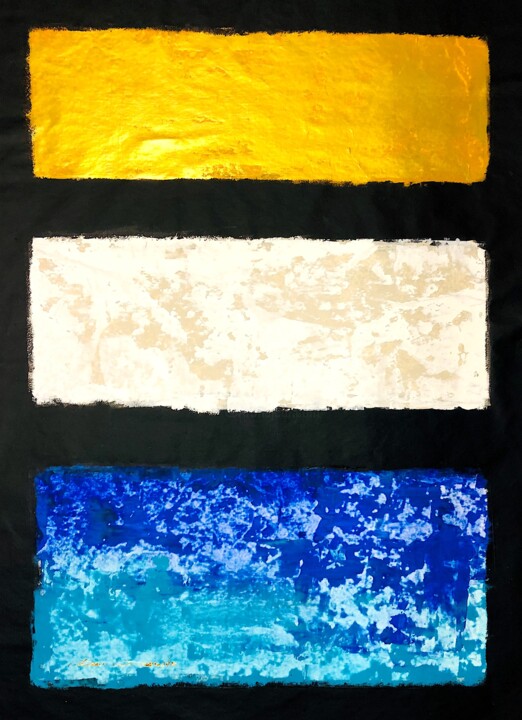 Peinture intitulée "Not a Rothko" par Dam Domido, Œuvre d'art originale, Acrylique