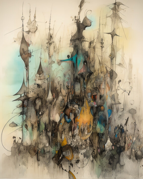 Digital Arts με τίτλο "Tower03" από Rüdiger Geisler, Αυθεντικά έργα τέχνης, 2D ψηφιακή εργασία