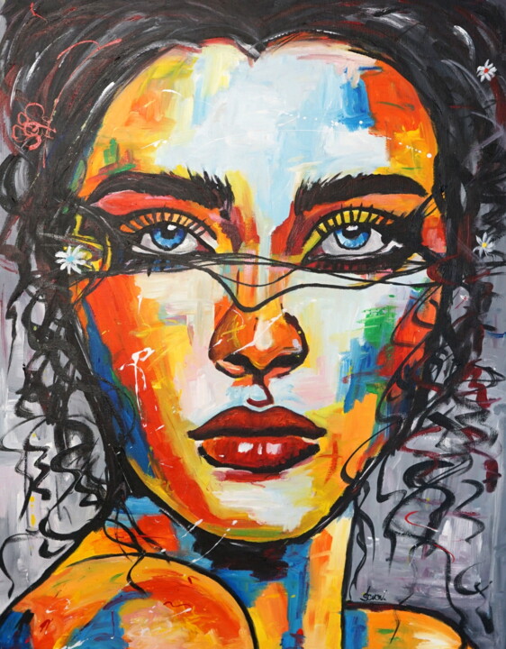 The Lady of Spades 绘画, 39.4x31.5 in
