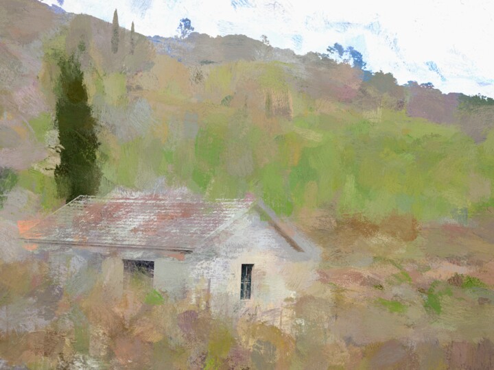 Digital Arts titled "The Douro Valley 2" by Jokannan, Original Artwork, Digital Painting