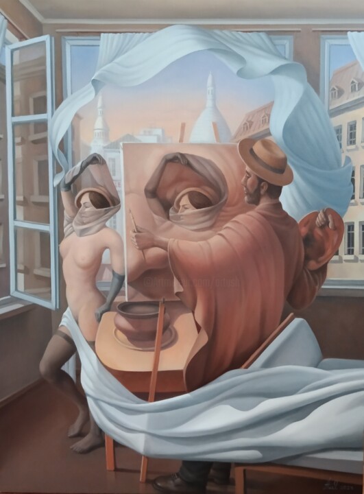 Charles Aznavour - La Boheme 绘画, 31.5x23.6 in