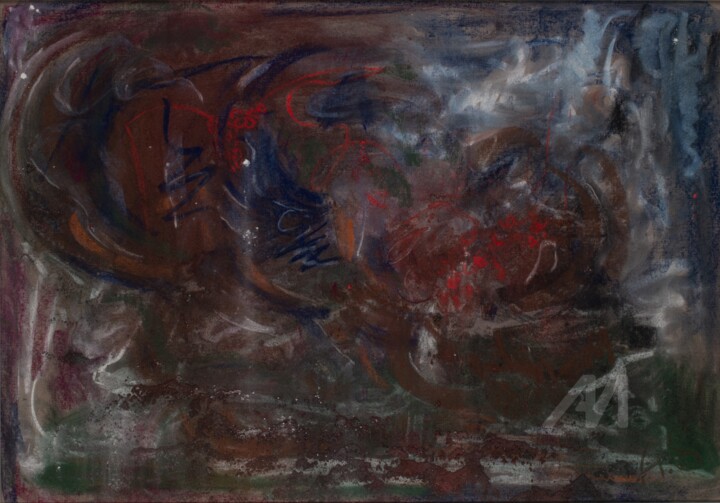 Painting titled "November to December" by Aleksandra Shvetskaia (ASHV), Original Artwork, Pastel
