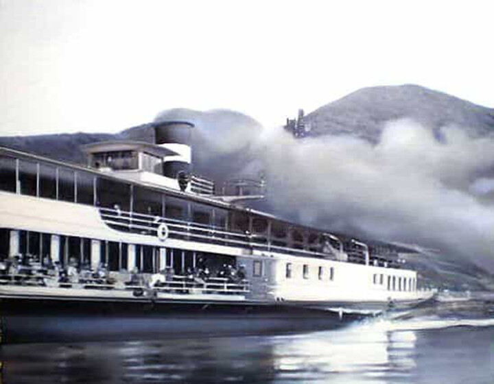 Ζωγραφική με τίτλο "Dampherfahrt" από Erwin Van Kreij, Αυθεντικά έργα τέχνης, Λάδι Τοποθετήθηκε στο artwork_cat.