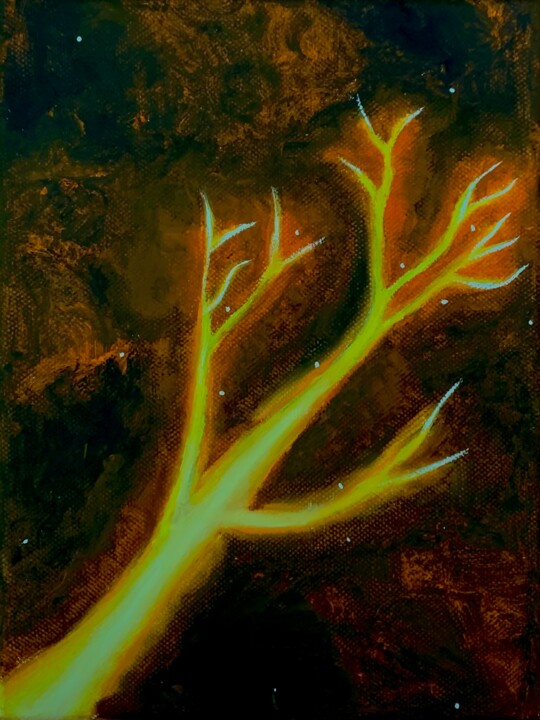 Peinture intitulée "Energy" par Vaire Valier, Œuvre d'art originale, Laque Monté sur Panneau de bois