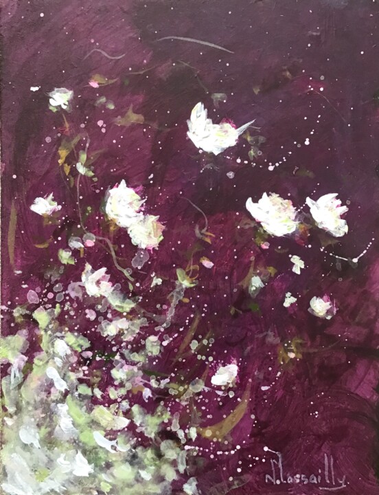 Painting titled "Venette - 1272" by Noëlle Lassailly, Original Artwork, Acrylic