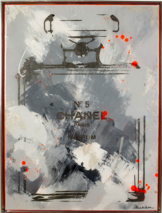 Chanel The Fifty Shades 绘画, 31.5x23.6 in
