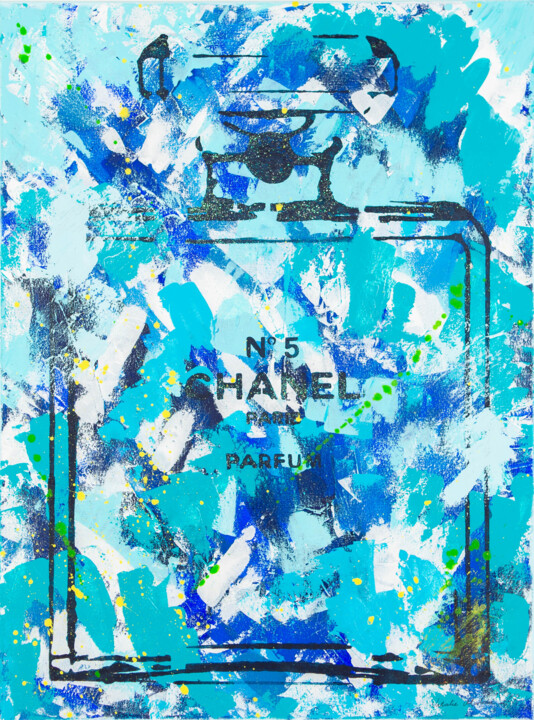 Chanel It Smells Like The Sea 绘画, 31.5x23.6 in
