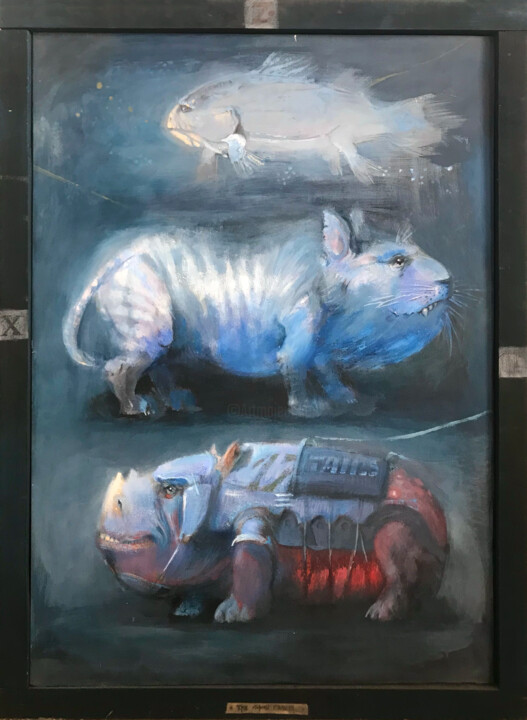 three sides of the World 绘画, 33.9x24 in