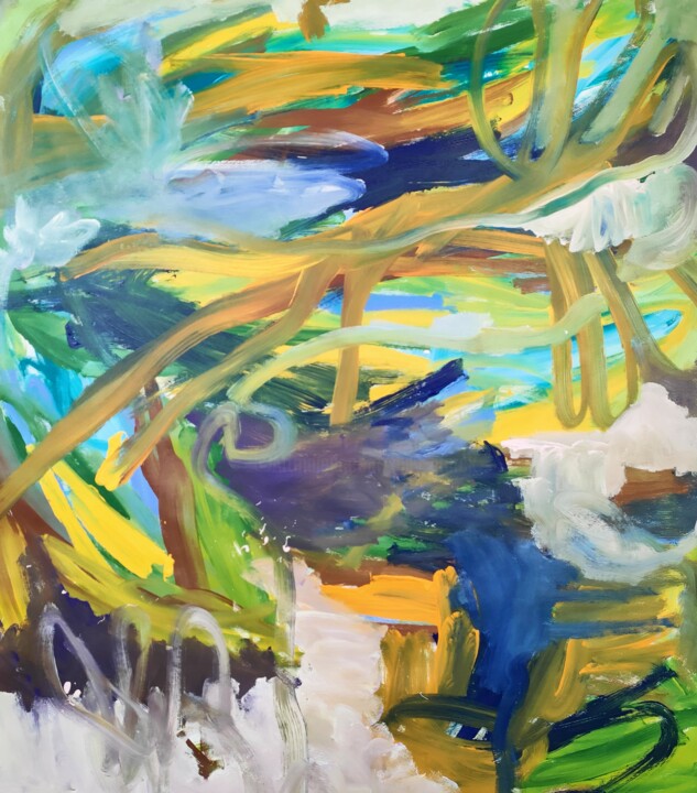 Vegetal laces 绘画, 43.3x37.4 in