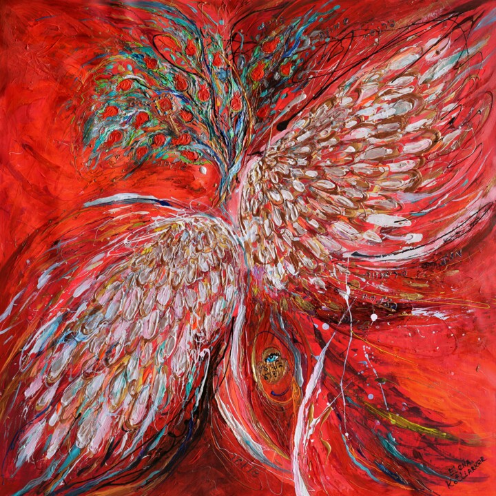 Painting titled "The Hidden Key" by Elena Kotliarker, Original Artwork, Acrylic