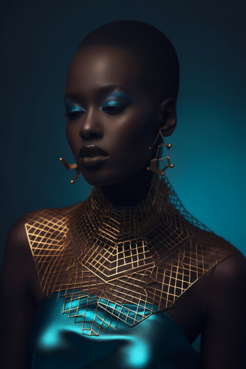 Gold geometric chic 数字艺术
