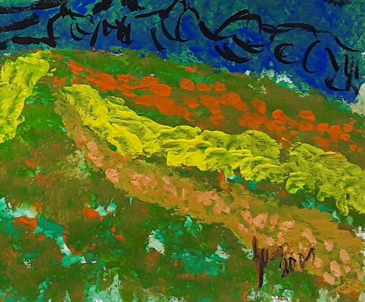 Bergwiese 绘画, 8.3x11.6 in