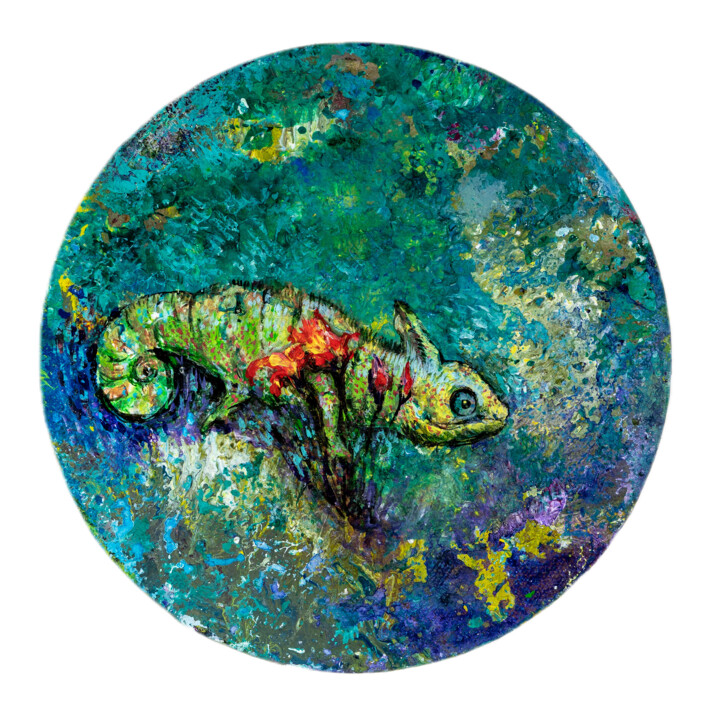 绘画,  7.9x7.9 in 