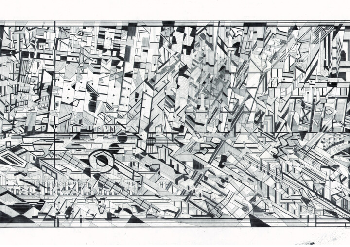 图画 标题为“LOCUS” 由David Boyd, 原创艺术品, 铅笔