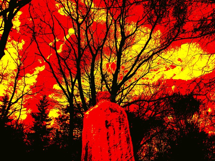 数字艺术 标题为“Watching It All Burn” 由Troy Wilson-Ripsom, 原创艺术品, 数字拼贴