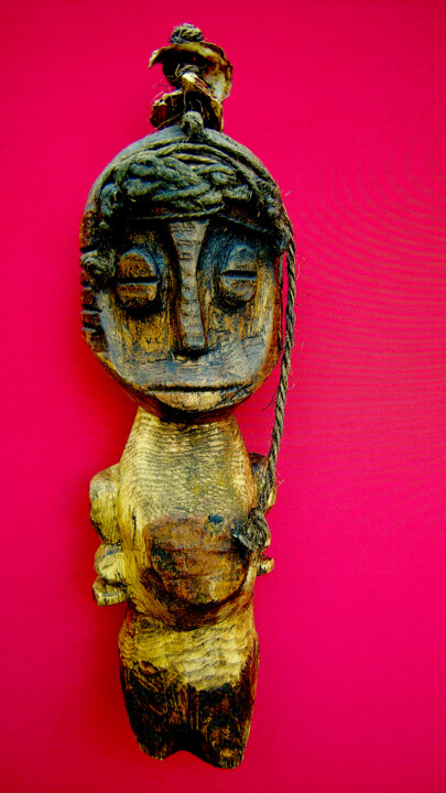 voodoo # 7 雕塑, 14.2x3.9 in