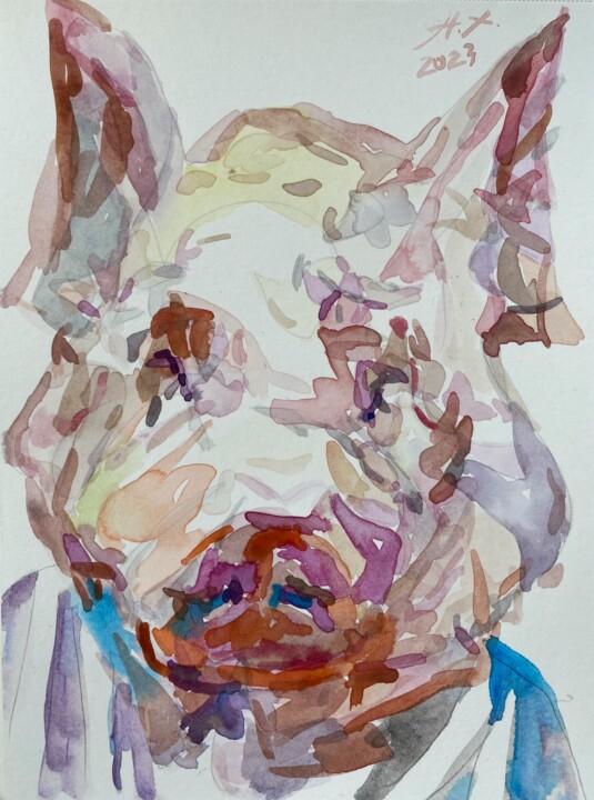 Pighead 绘画, 8.3x5.7 in