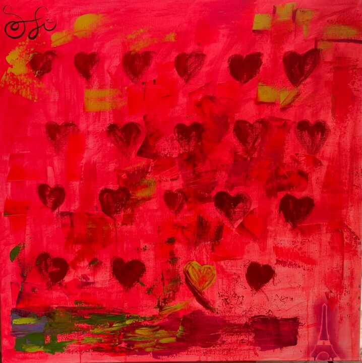 Love love love 绘画, 39.4x39.4 in